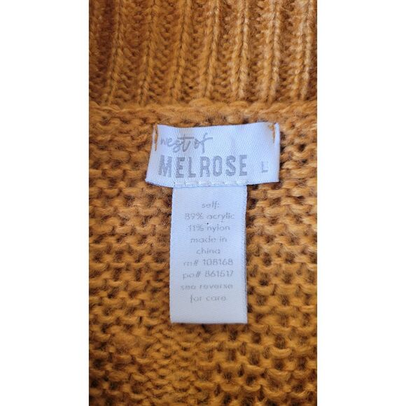 Tilly's West of Melrose Mustard Crewneck Sweater - Picture 3 of 3